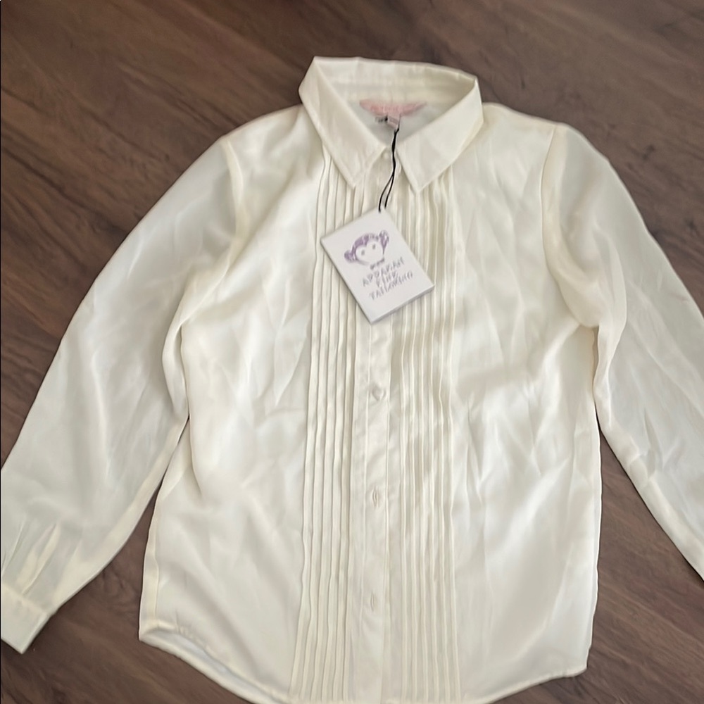Appaman Chiffon Fine Tailoring Women Blouse Size 12 NWT